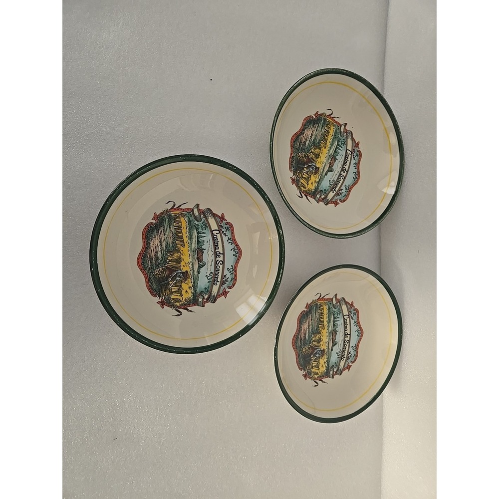 3 Vintage Himark 7 3/4" Pasta‎ Salad Bowl Casina De Soerento Italia